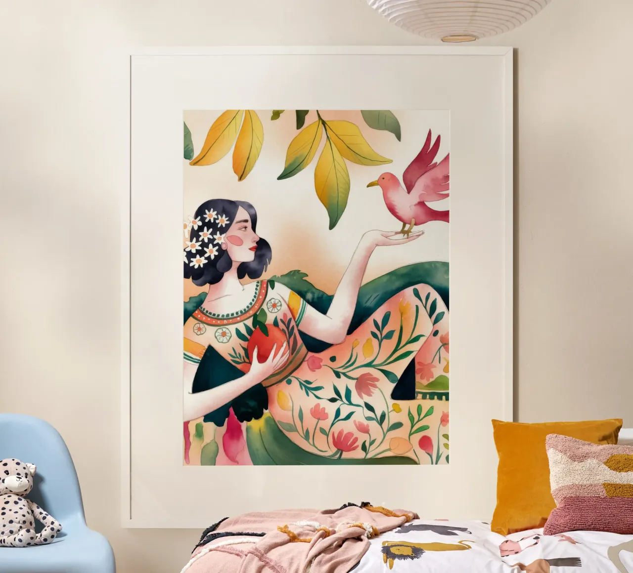 Armonia stravagante poster con telaio in alluminio da Artie Shifa