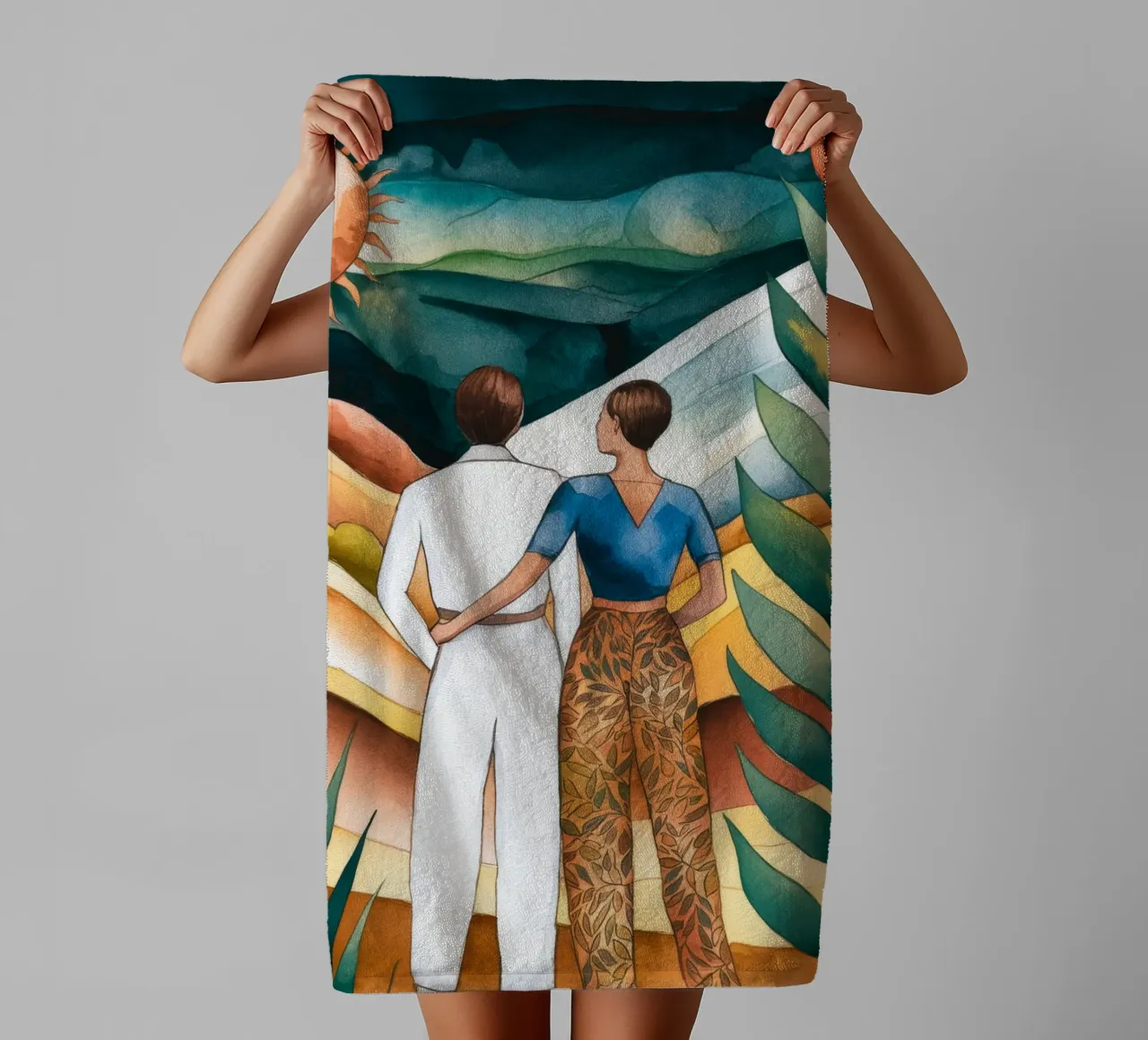 Celestial Wanderers towel by Artie Shifa