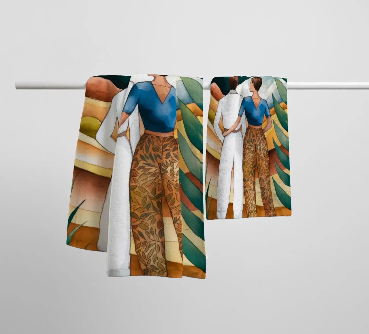 Celestial Wanderers towel by Artie Shifa