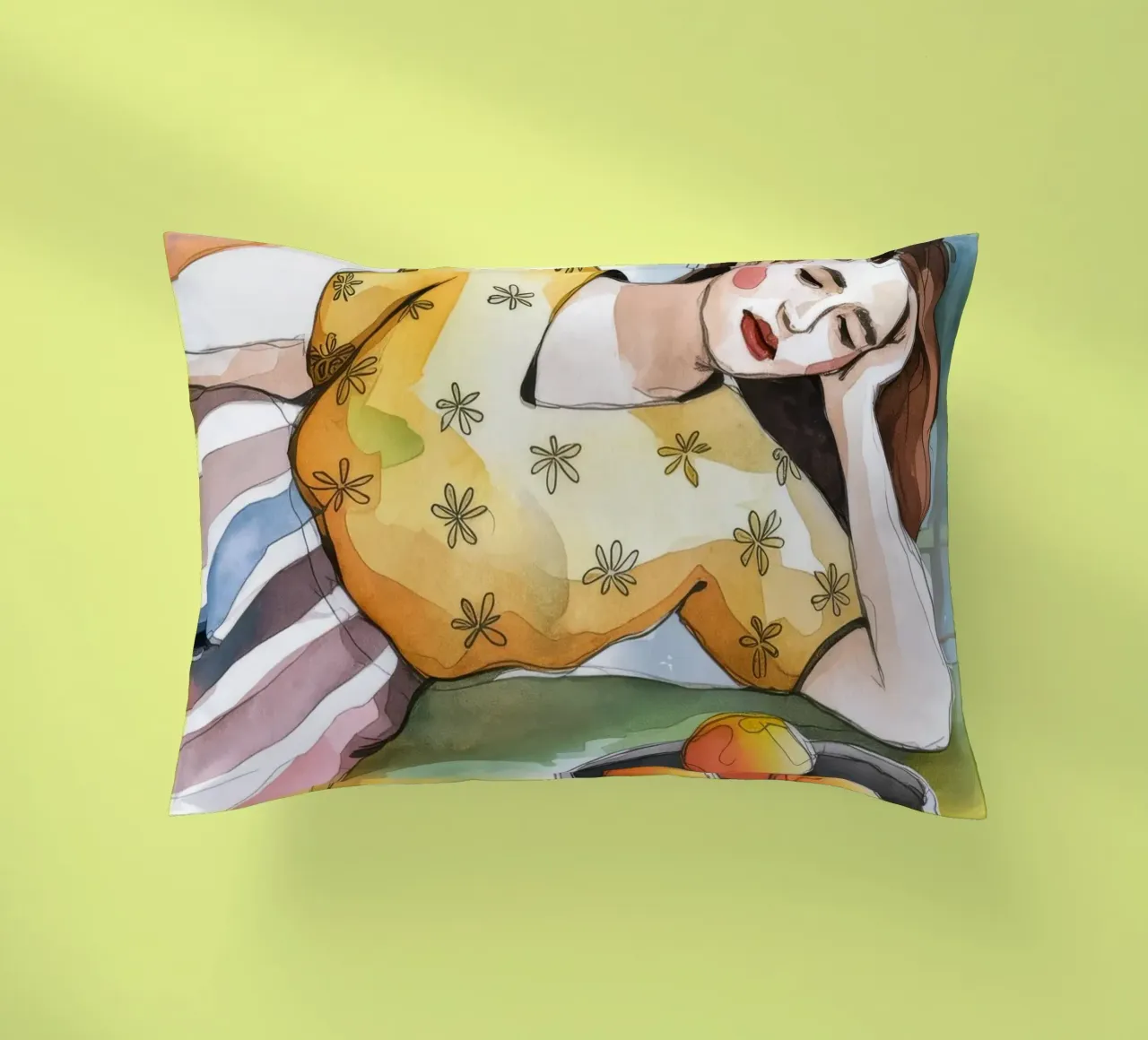 Sun Kissed Dreams decorative cushion by Artie Shifa