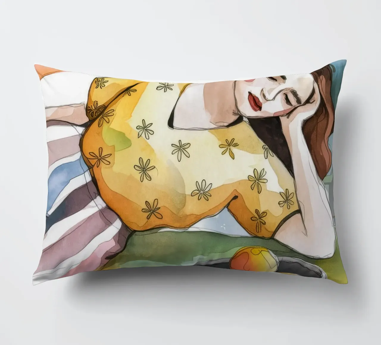 Sun Kissed Dreams decorative cushion by Artie Shifa