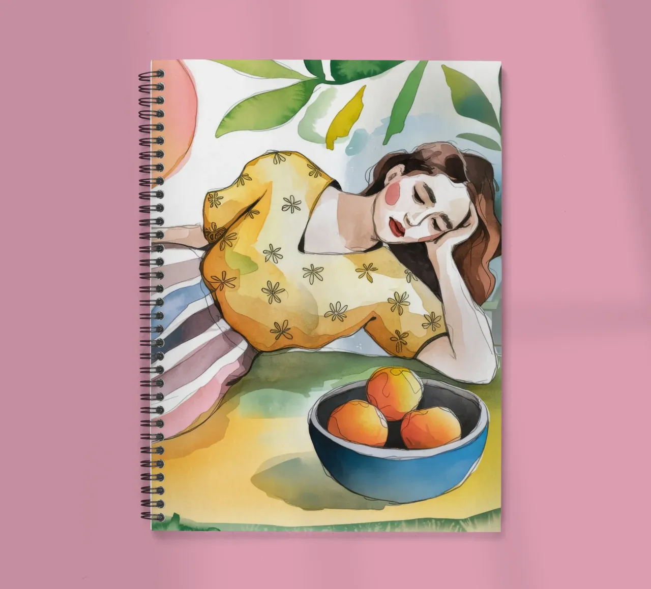 Sun Kissed Dreams spiral notebook by Artie Shifa