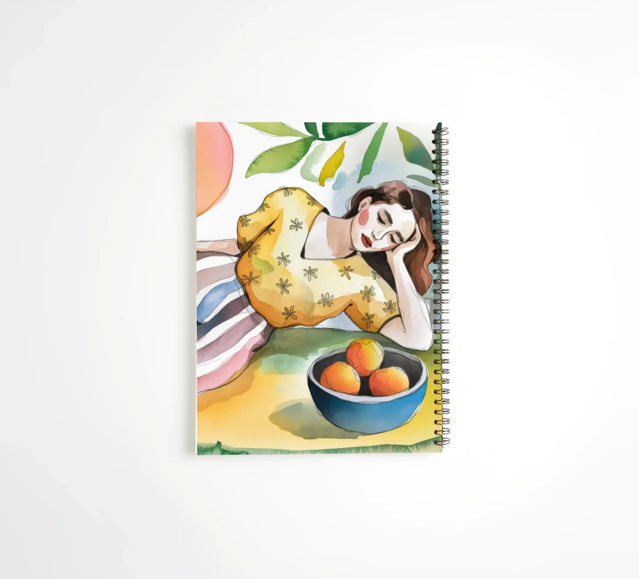Sun Kissed Dreams spiral notebook by Artie Shifa