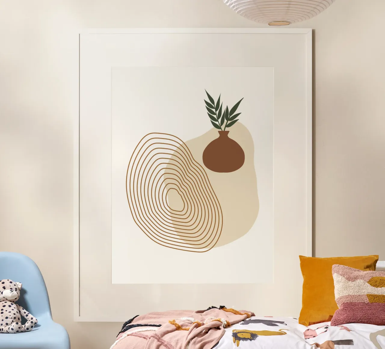 Vaso di fiori estetico minimalista Boho poster con telaio in alluminio da YSV MINIMALIST
