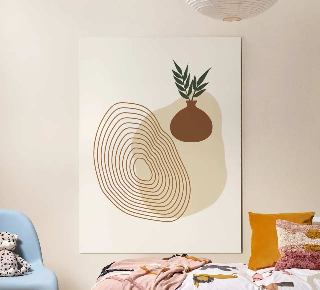 Vaso di fiori estetico minimalista Boho poster con telaio in alluminio da YSV MINIMALIST