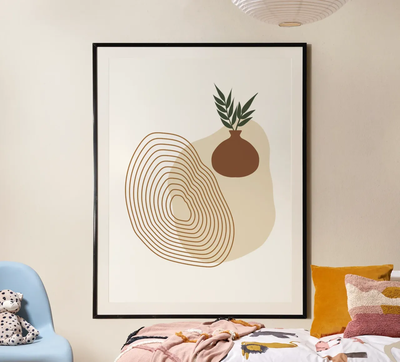 Vaso di fiori estetico minimalista Boho poster con telaio in alluminio da YSV MINIMALIST