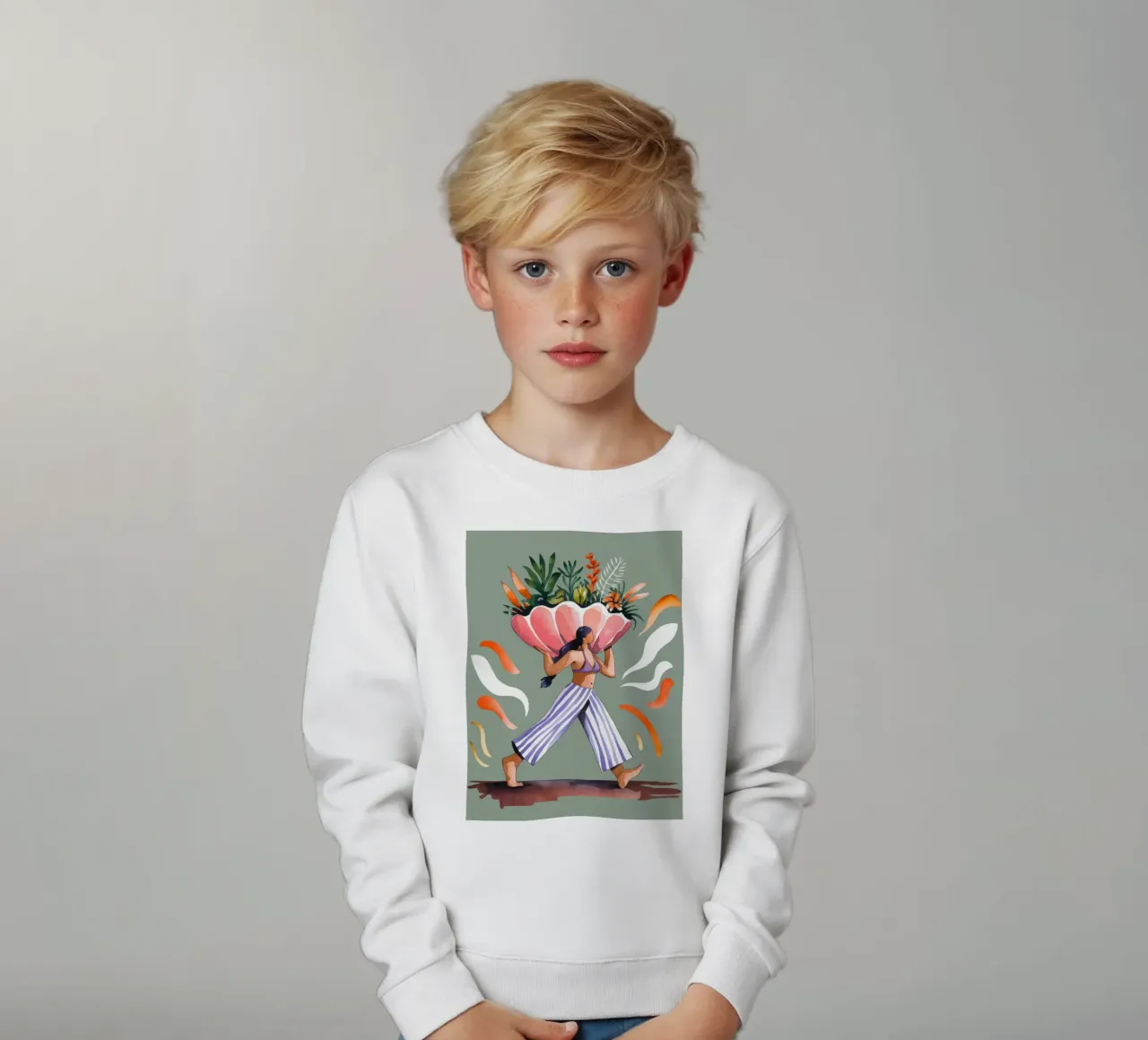 Fardello botanico felpa bambino da Artie Shifa