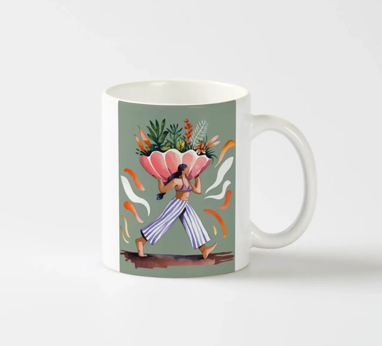 Fardello botanico tazza in ceramica da Artie Shifa