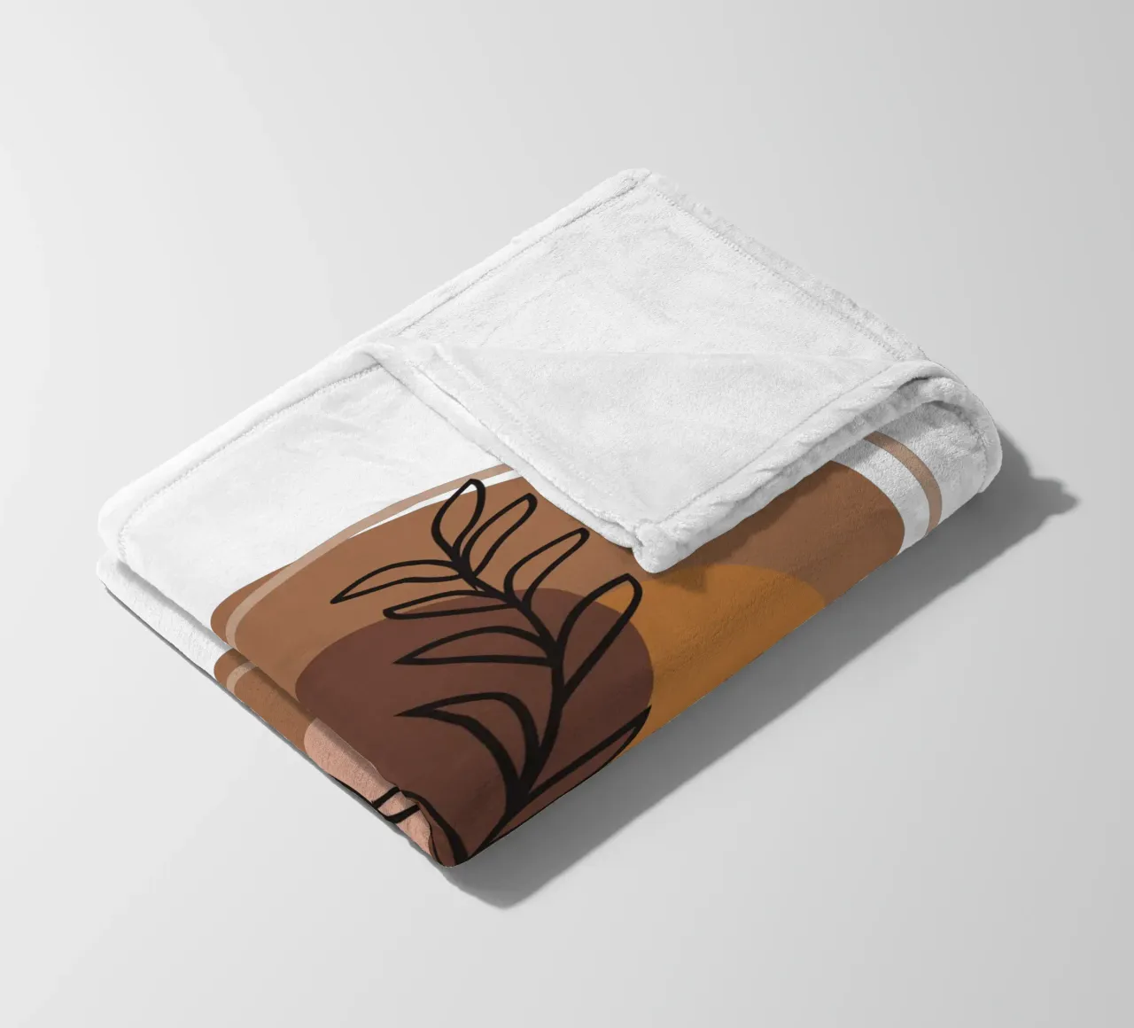 Aesthetic Boho Minimalist Flower Decoration fleece blanket by YSV MINIMALIST