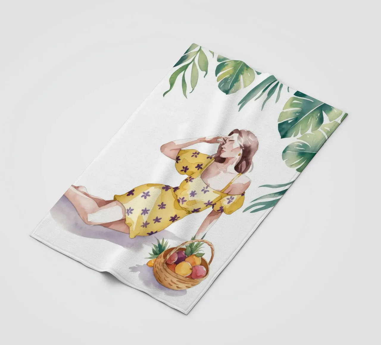 Tranquillità tropicale coperta in pile da Artie Shifa