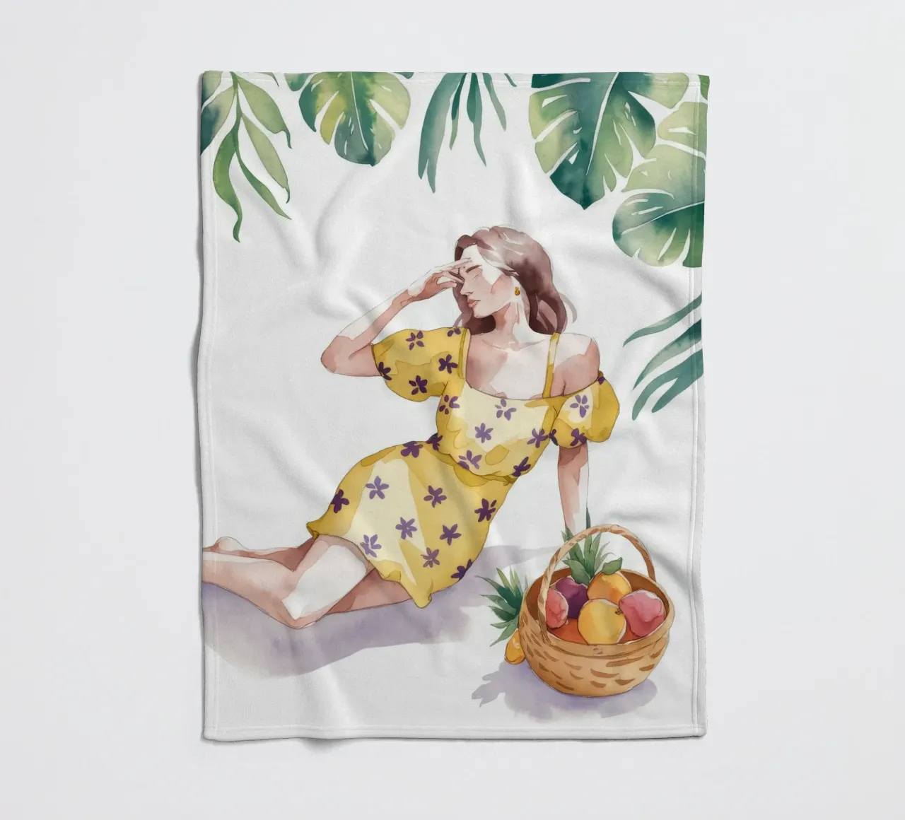 Tranquillità tropicale coperta in pile da Artie Shifa
