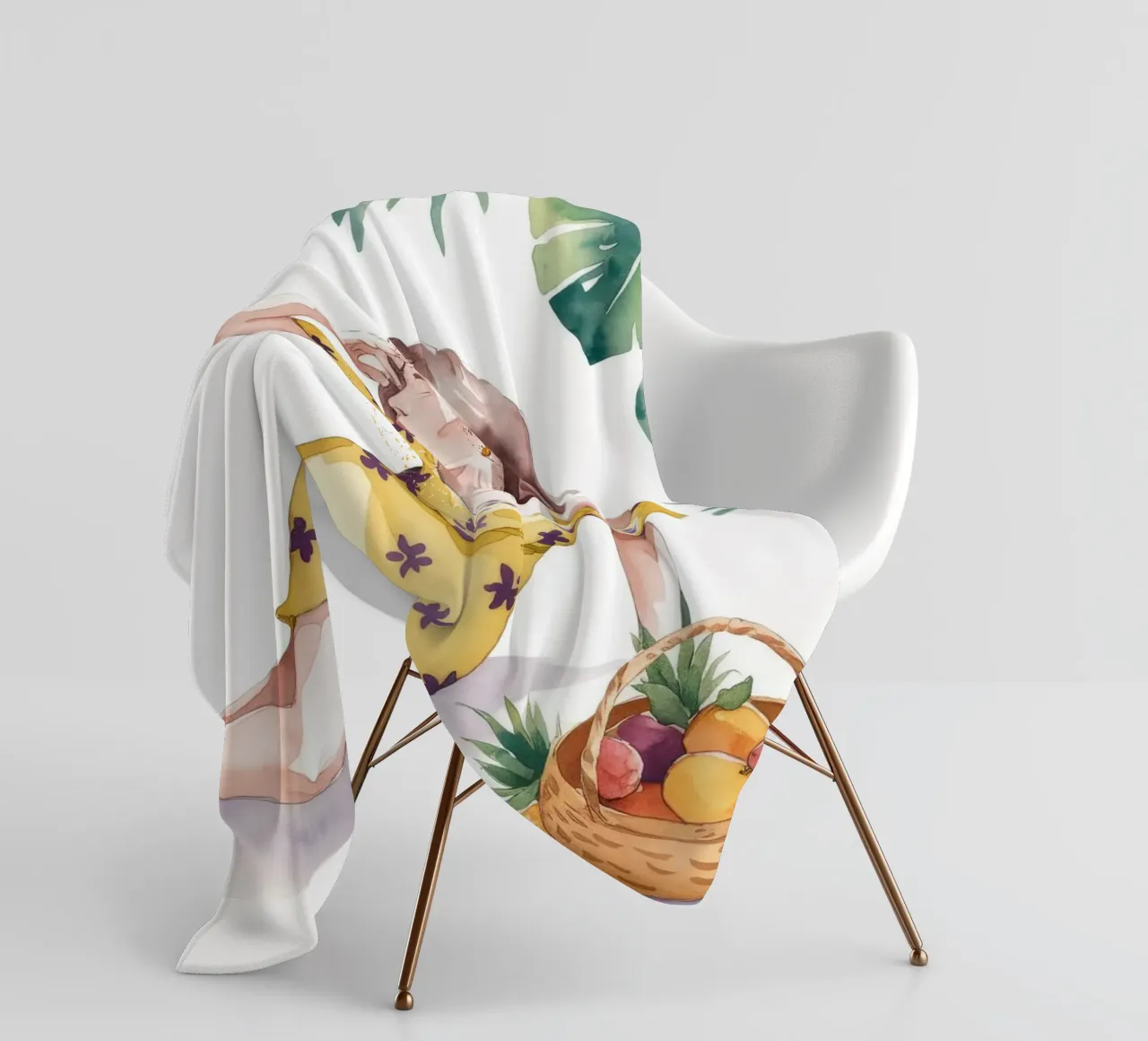 Tranquillità tropicale coperta in pile da Artie Shifa