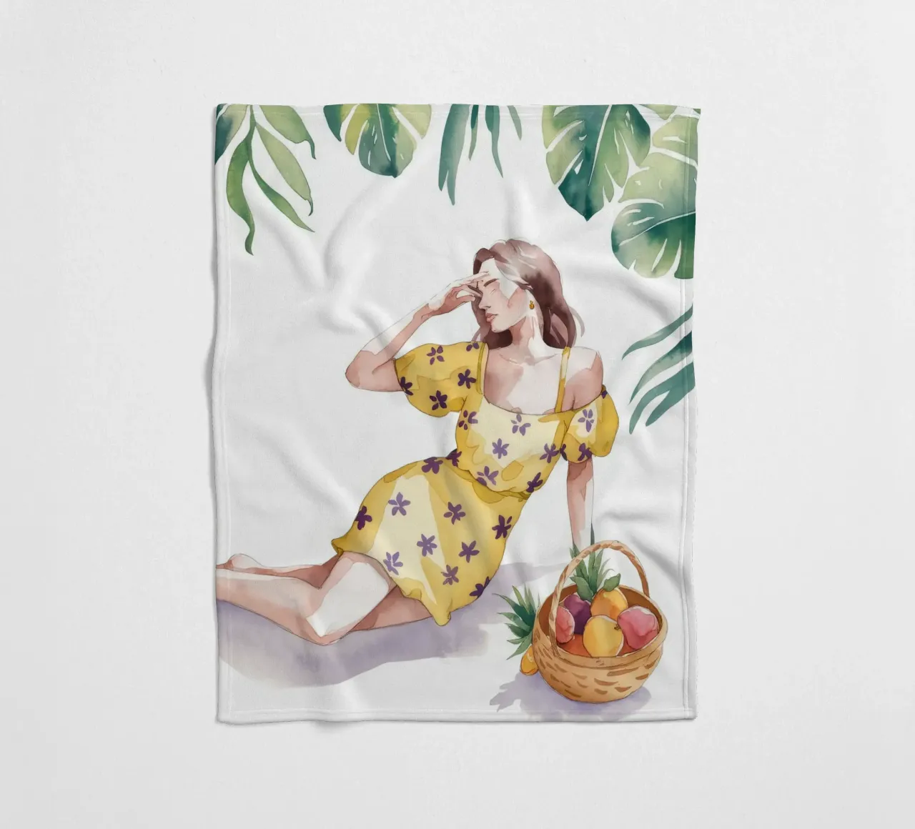 Tranquillità tropicale coperta in pile da Artie Shifa