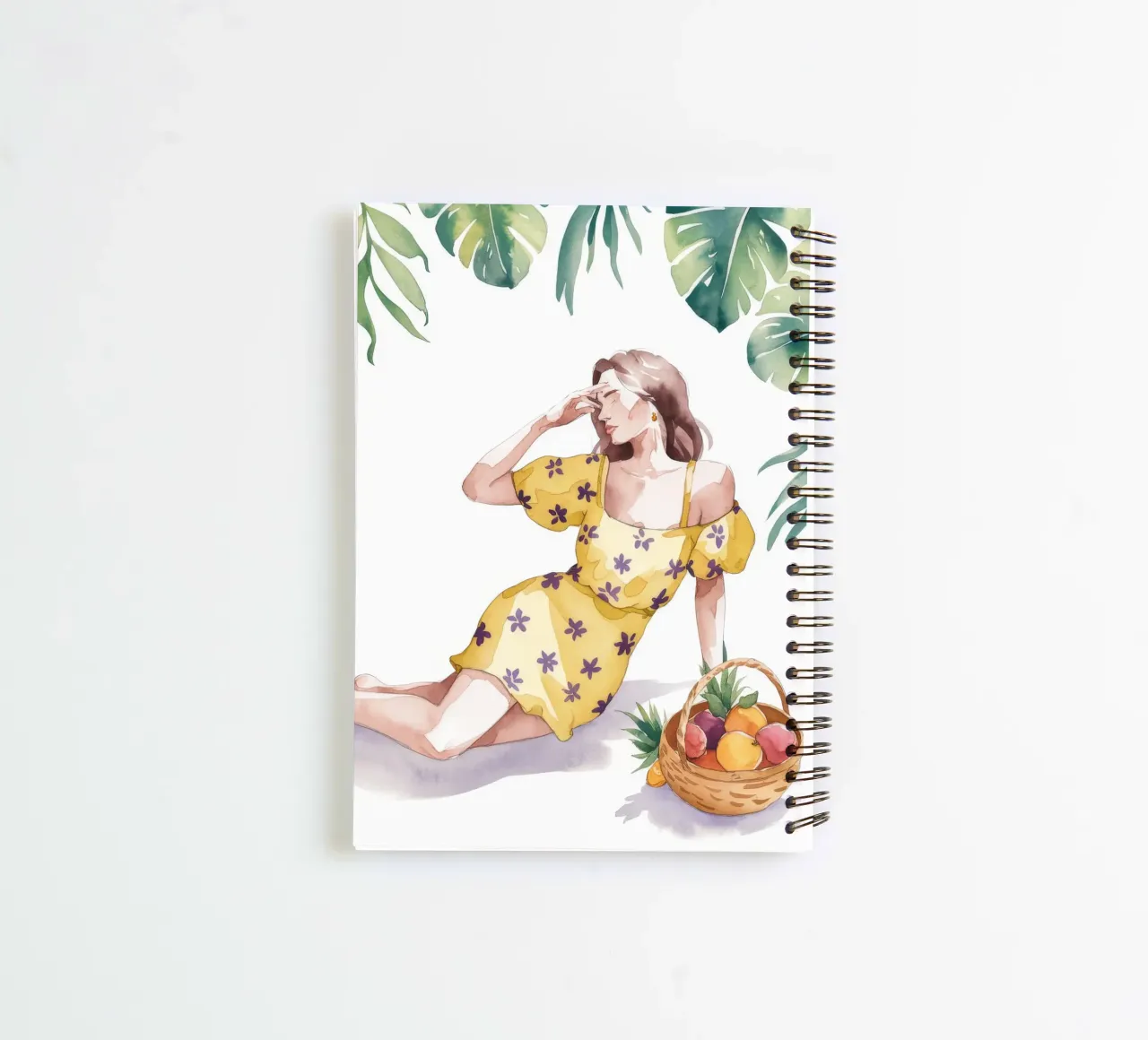 Tropical Tranquility spiral notebook by Artie Shifa
