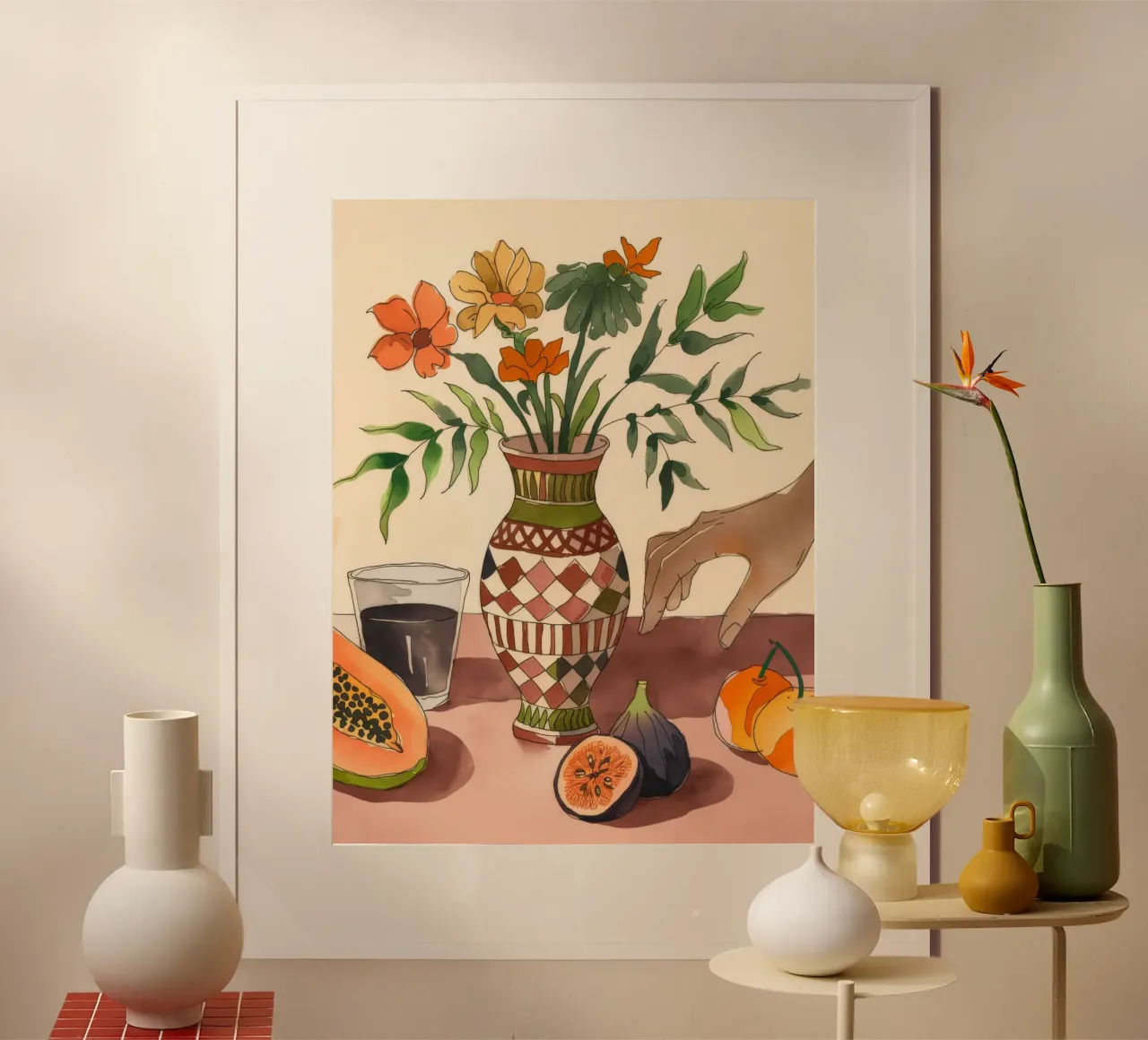La ricchezza dell'orto poster con telaio in alluminio da Artie Shifa