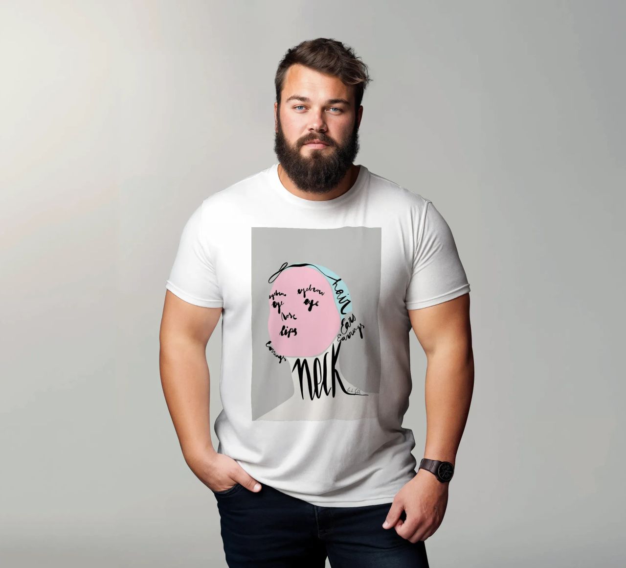 Naming the Face t-shirt da Linda Gobeta