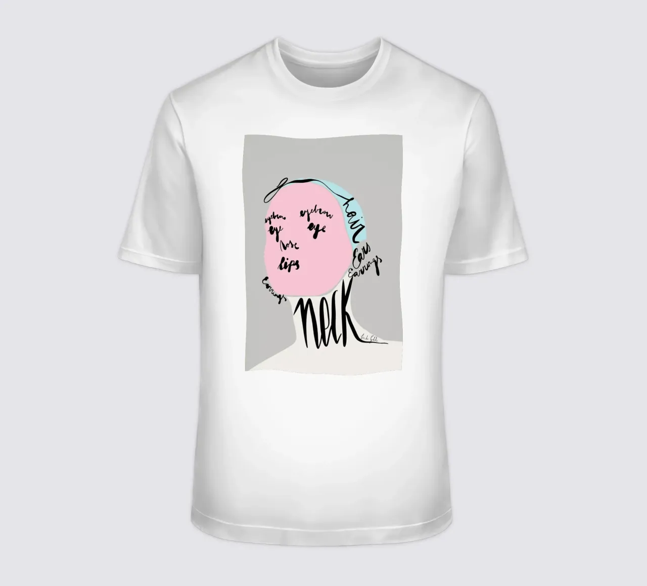 Naming the Face t-shirt da Linda Gobeta