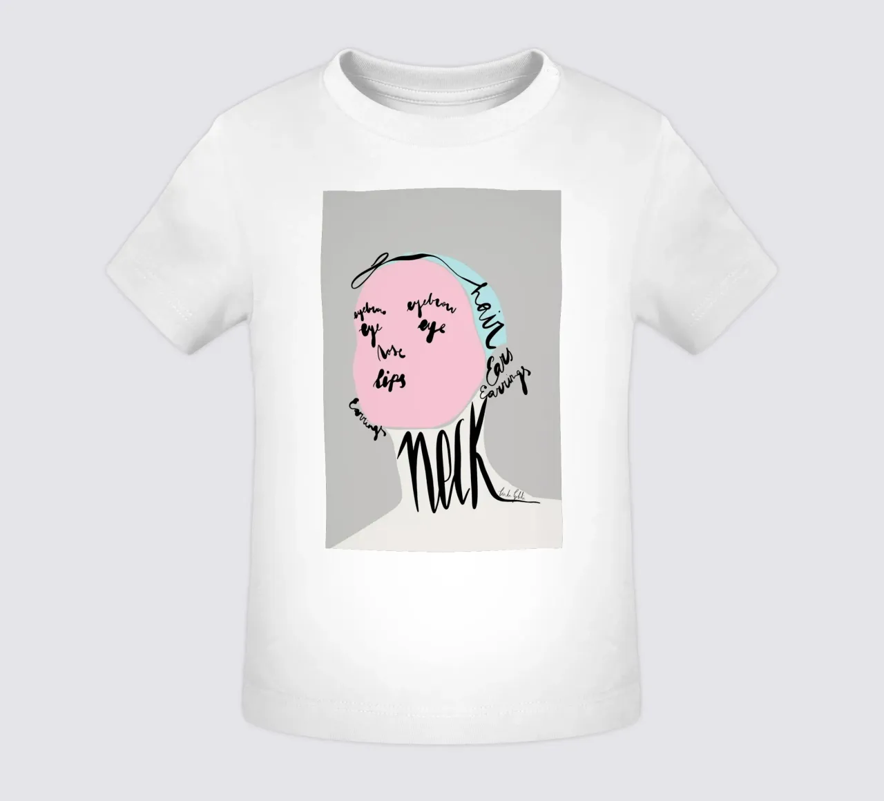 Naming the Face camiseta de bebé de Linda Gobeta