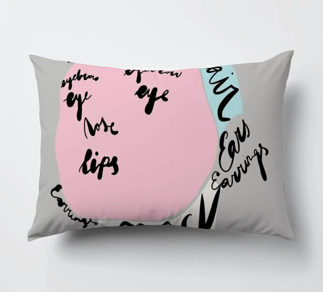 Naming the Face cuscino da Linda Gobeta