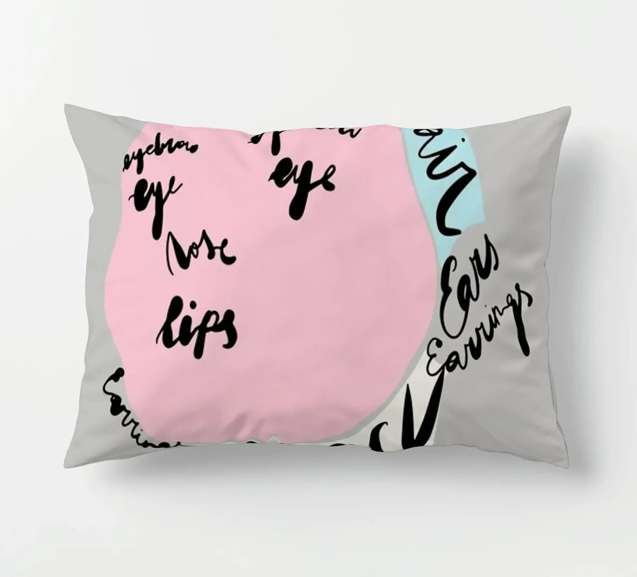 Naming the Face cuscino da Linda Gobeta