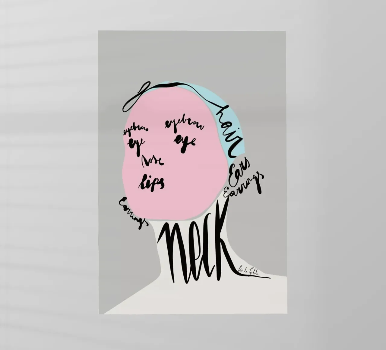 Naming the Face pellicola backlit da Linda Gobeta