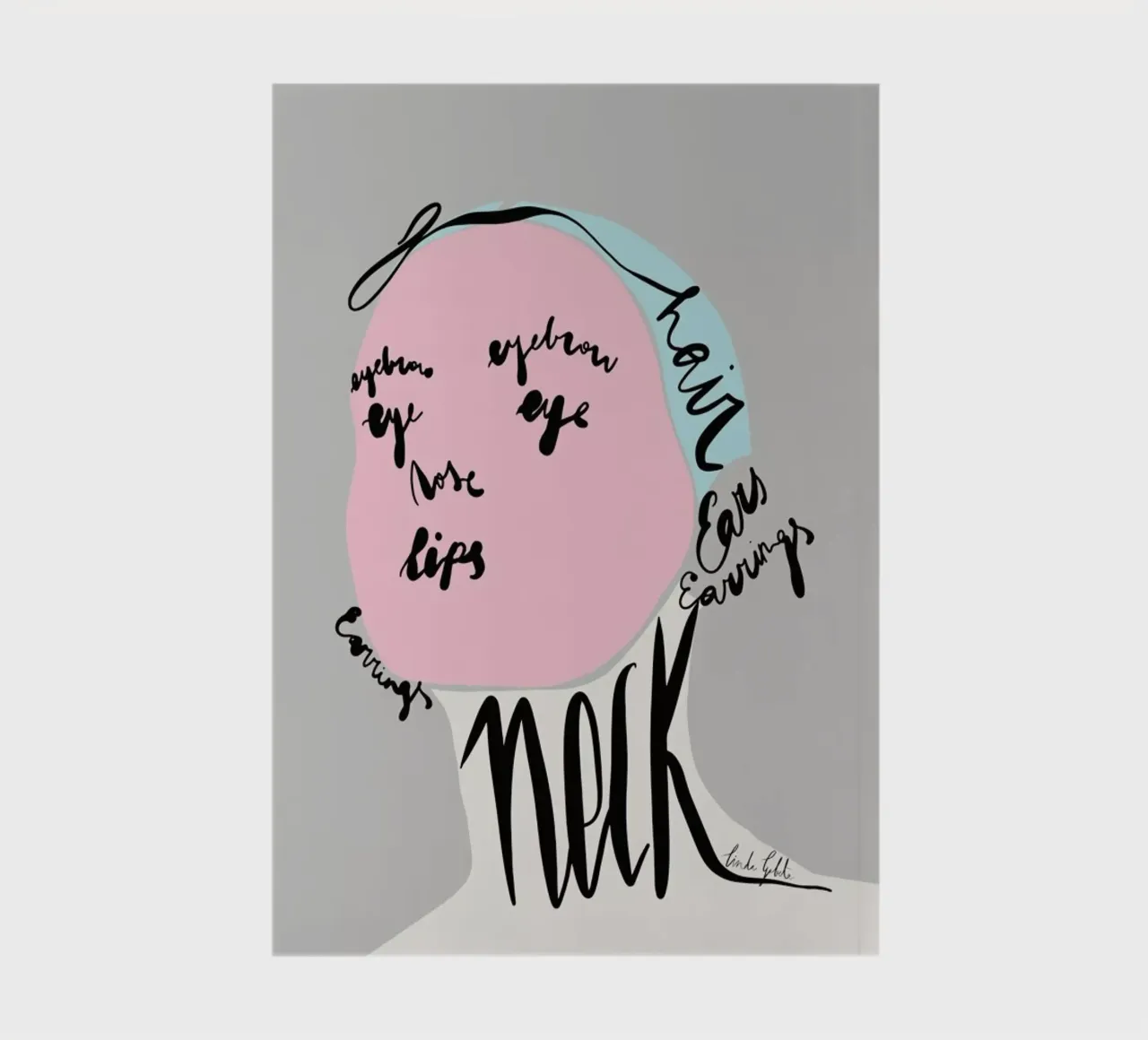 Naming the Face Notizbuch von Linda Gobeta