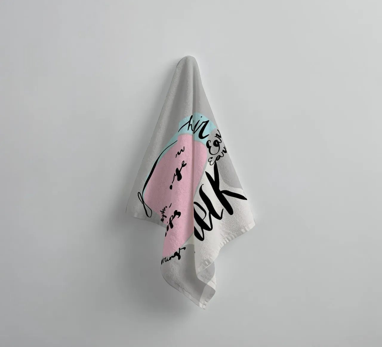 Naming the Face asciugamano da bagno da Linda Gobeta