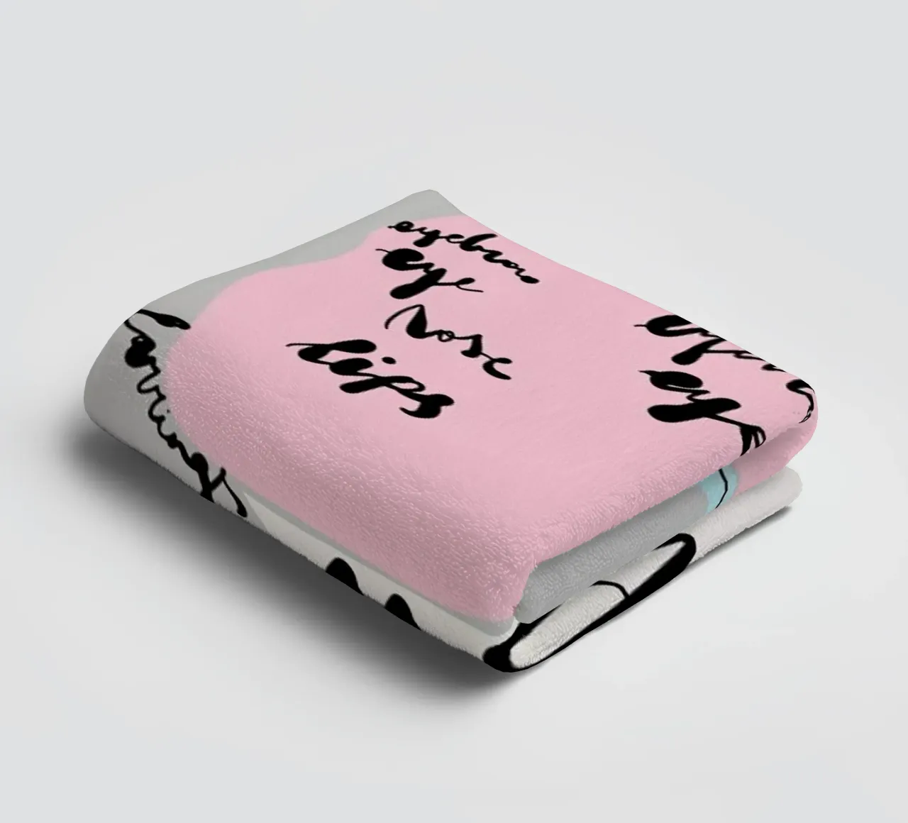 Naming the Face asciugamano da bagno da Linda Gobeta