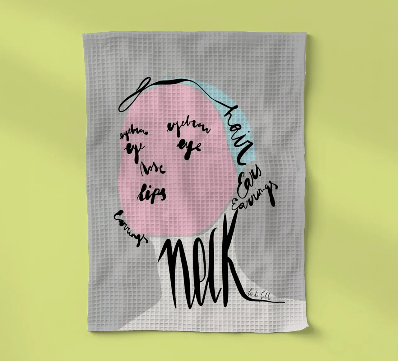 Naming the Face canovaccio da cucina da Linda Gobeta