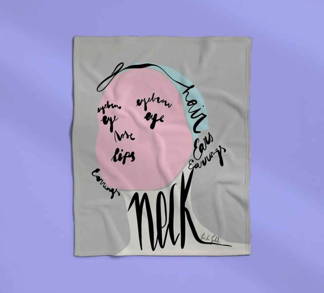 Naming the Face coperta in pile da Linda Gobeta