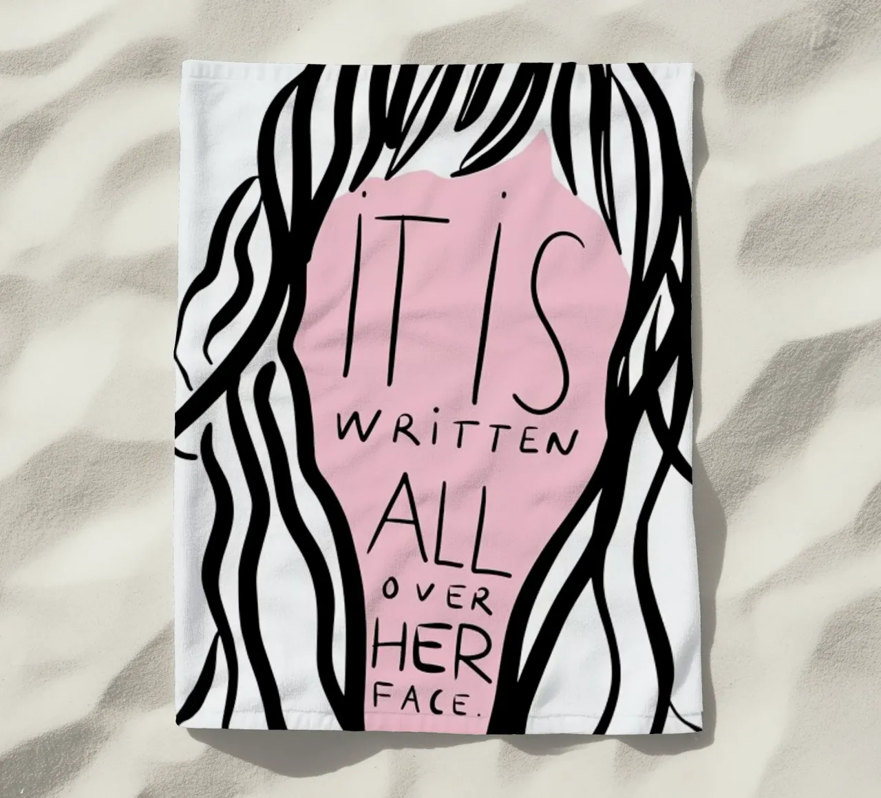 Writing on Her Face telo mare da Linda Gobeta