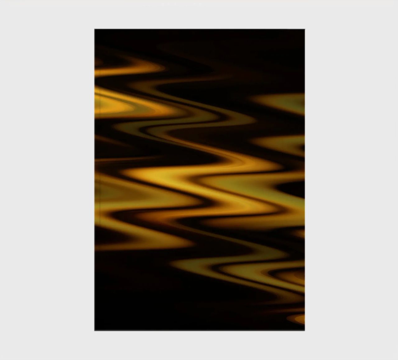 Abstract waves dynamic pattern in orange and yellow notebook by Something for you