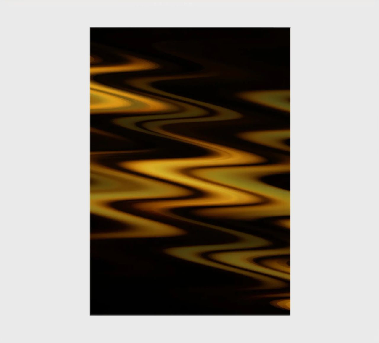 Abstract waves dynamic pattern in orange and yellow notebook by Something for you