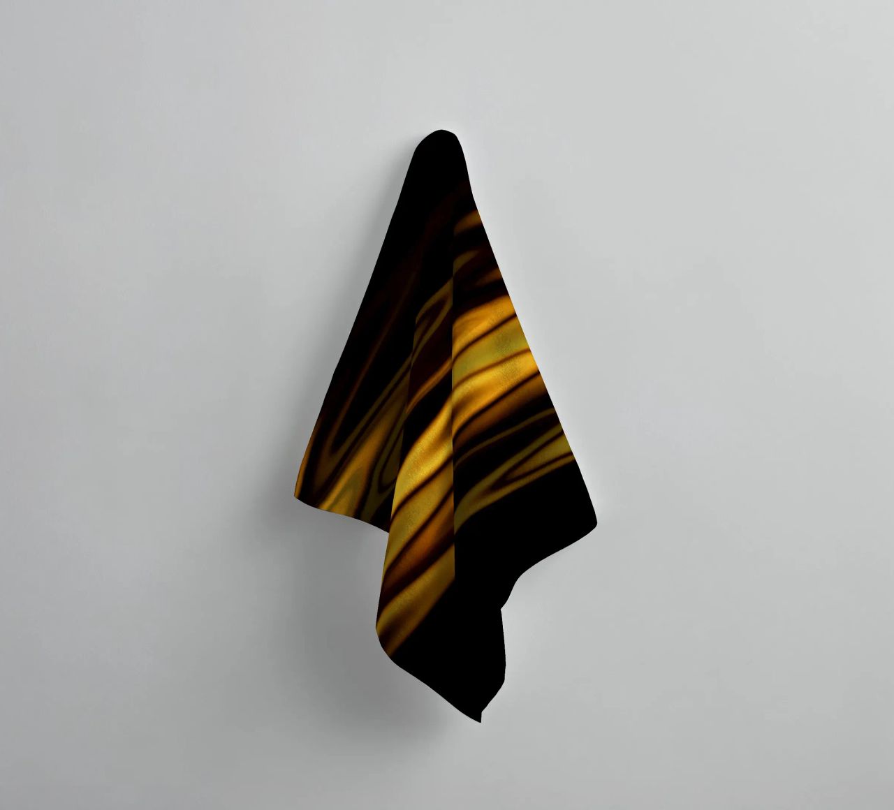 Vagues abstraites motif dynamique en orange et jaune serviette de bain de Something for you