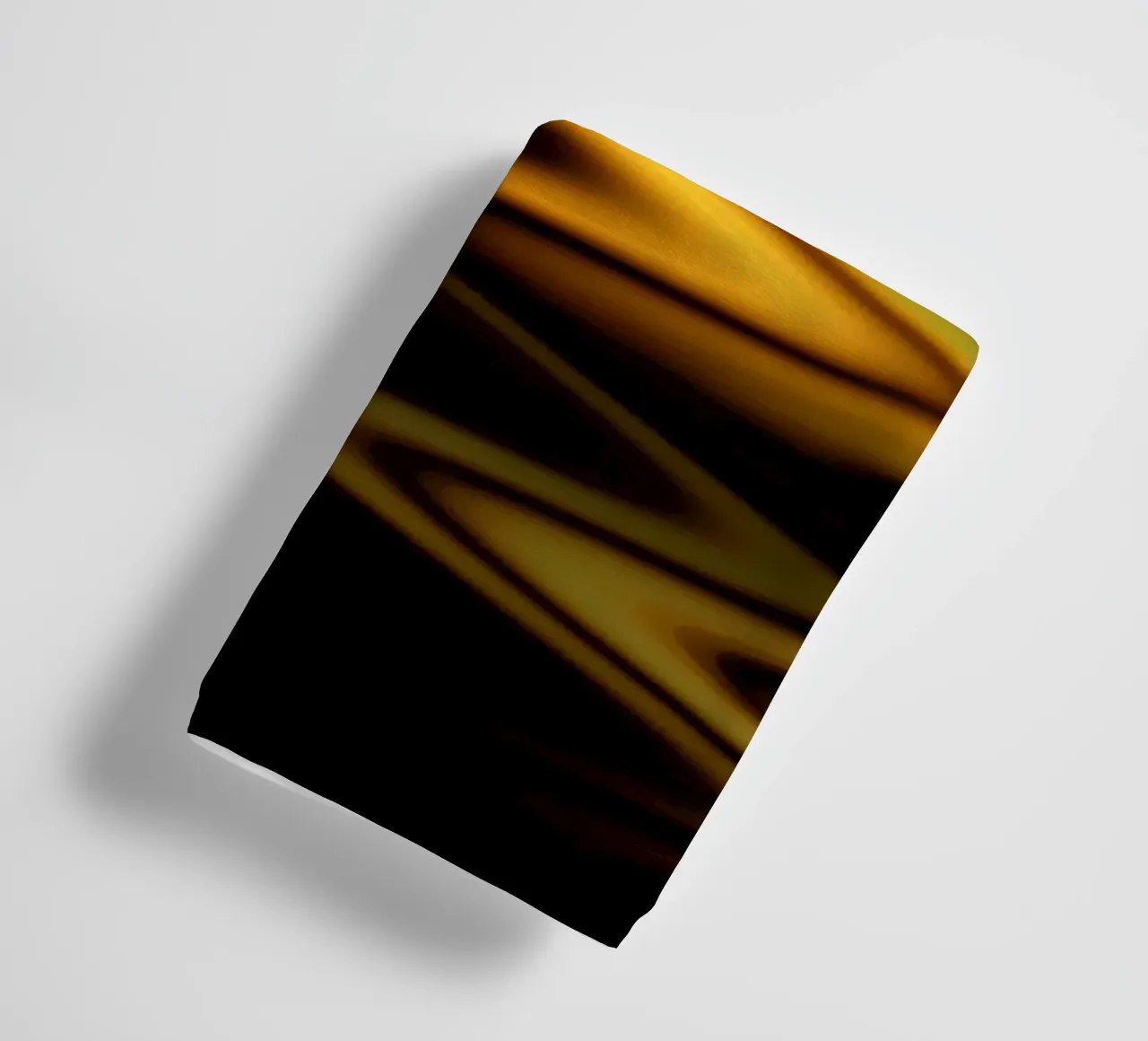 Abstract waves dynamic pattern in orange and yellow towel by Something for you