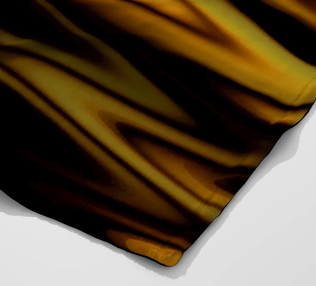 Abstract waves dynamic pattern in orange and yellow fleece blanket by Something for you