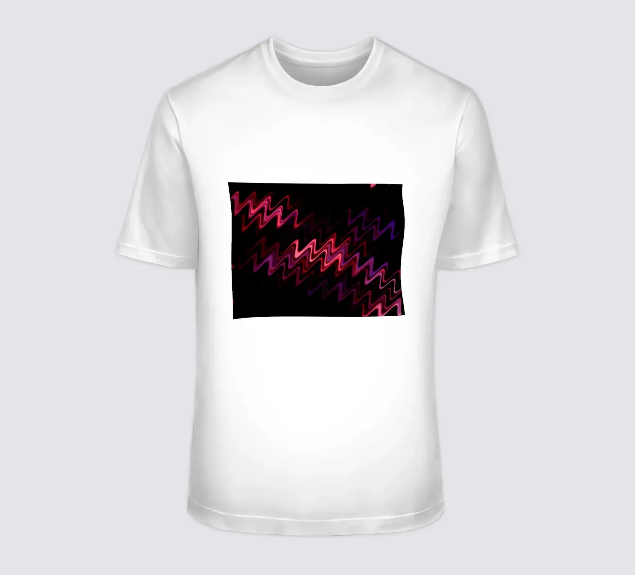 Des vagues abstraites et un motif dynamique en rose et violet t-shirt de Something for you