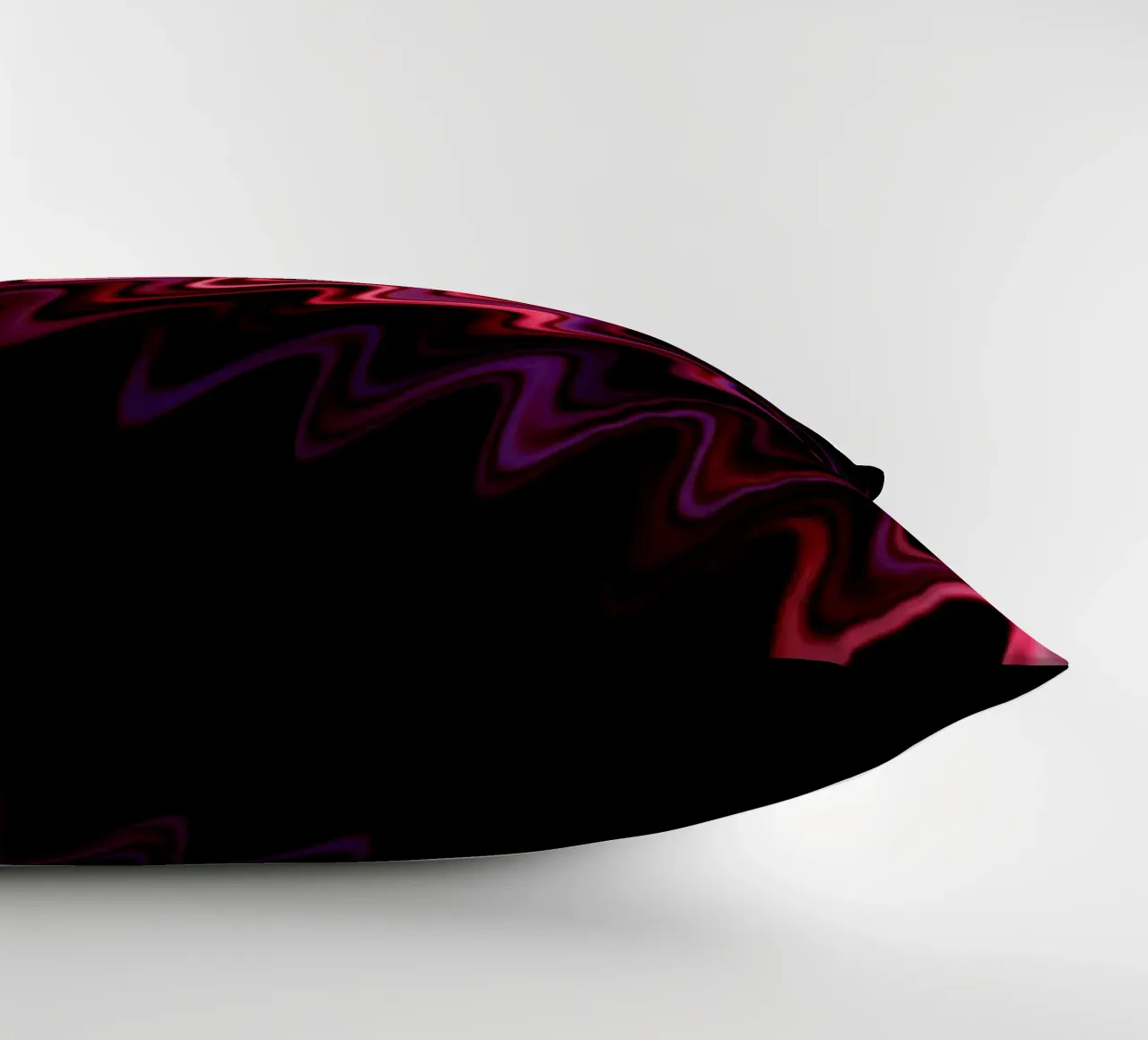 Abstract waves and a dynamic pattern in pink and purple decorative cushion by Something for you