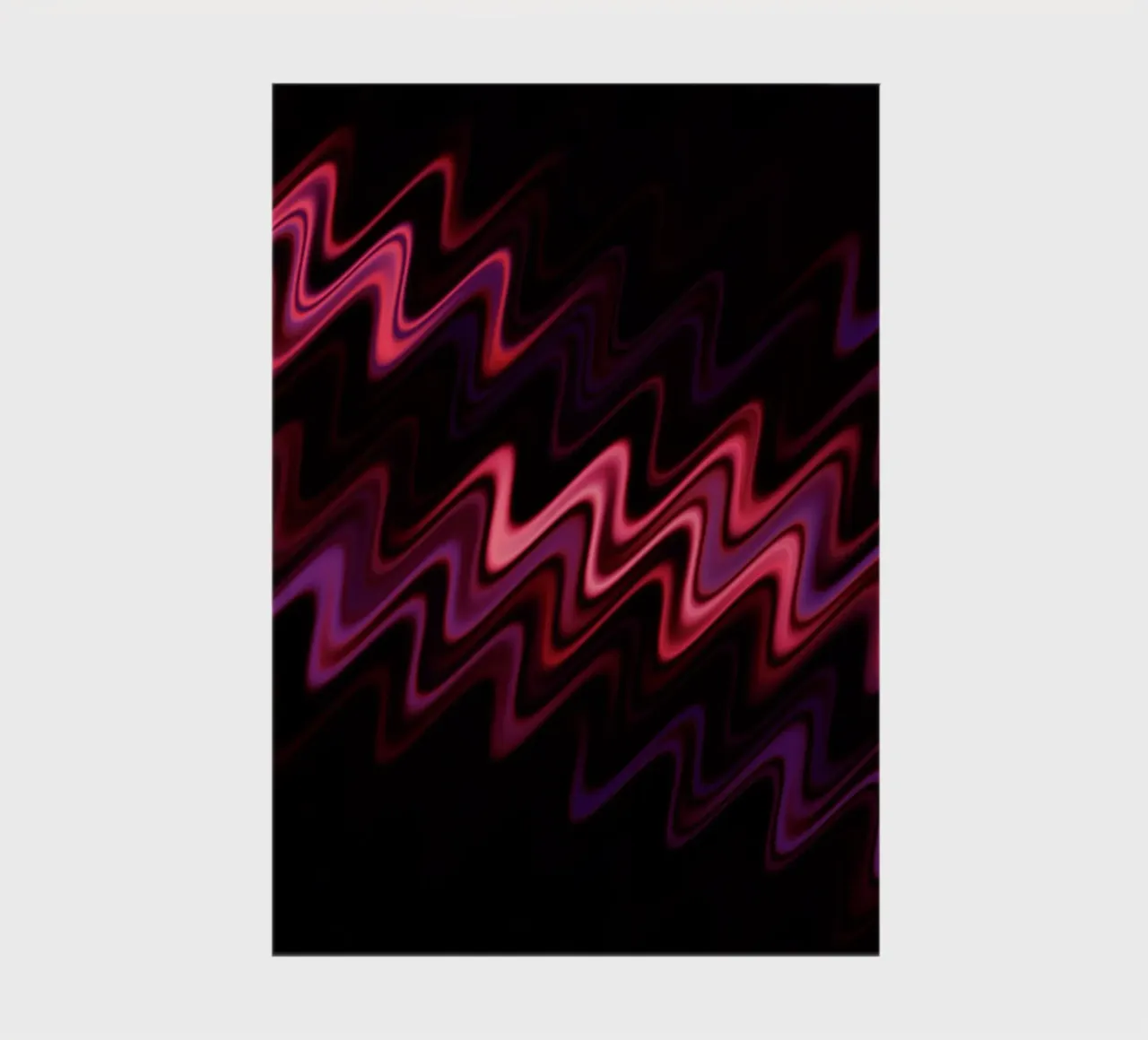 Abstrakte Wellen und ein dynamisches Muster in Pink und Lila Notizbuch von Something for you