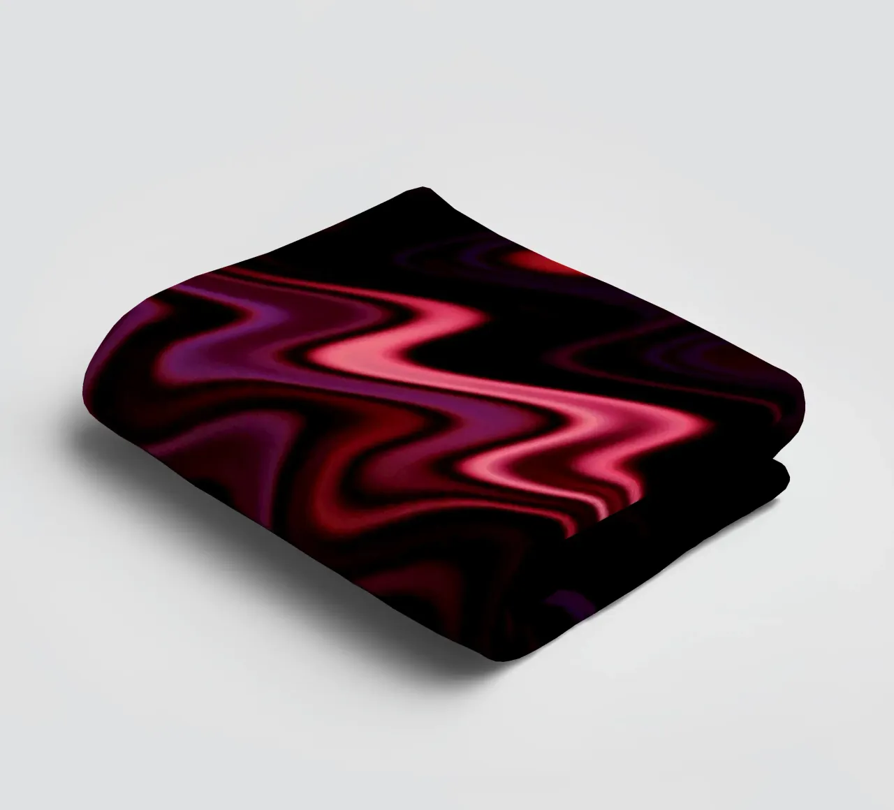 Onde astratte e un motivo dinamico in rosa e viola asciugamano da bagno da Something for you