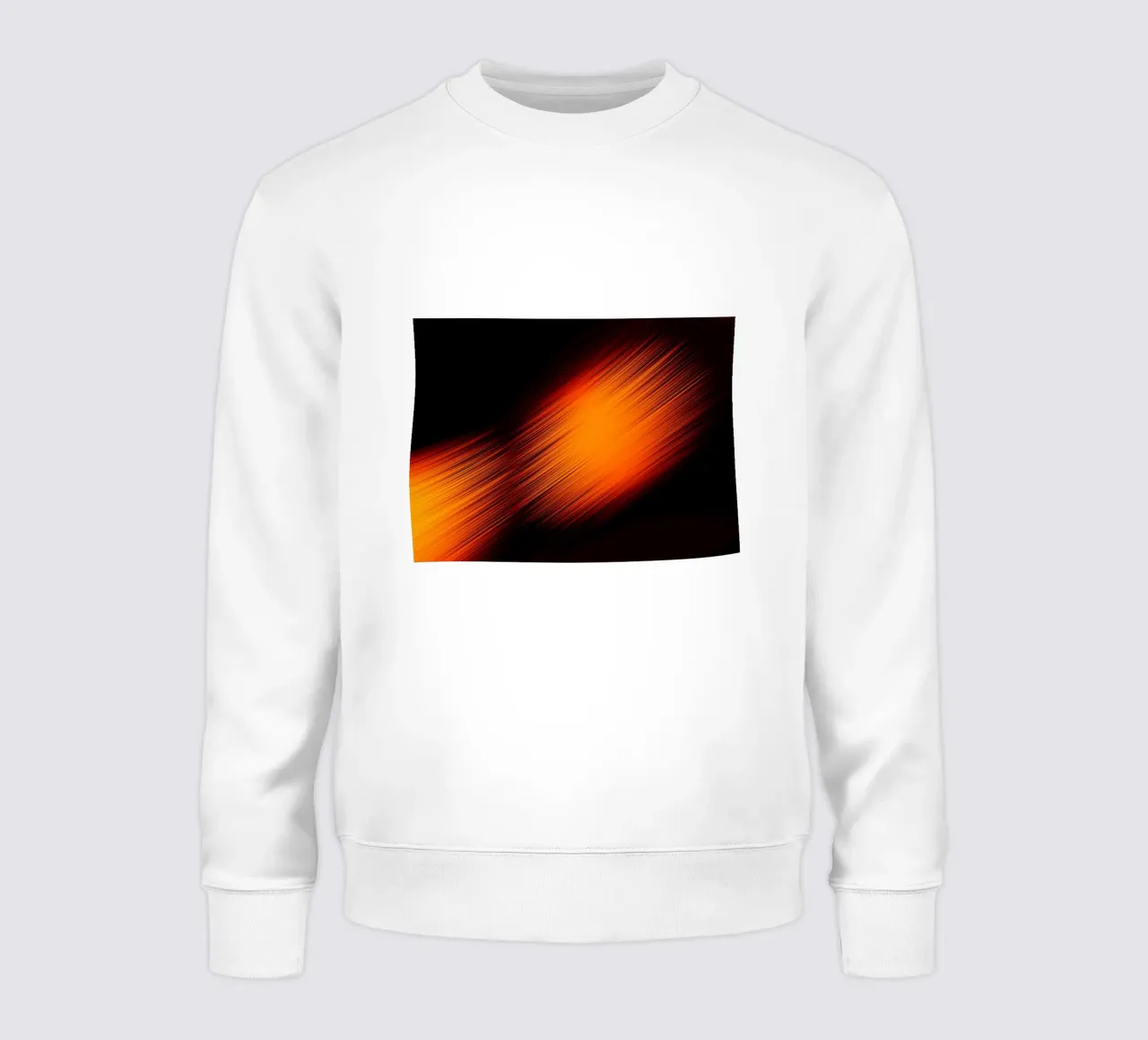 Abstrakte dynamische Linien in Orange und Rot felpa da Something for you