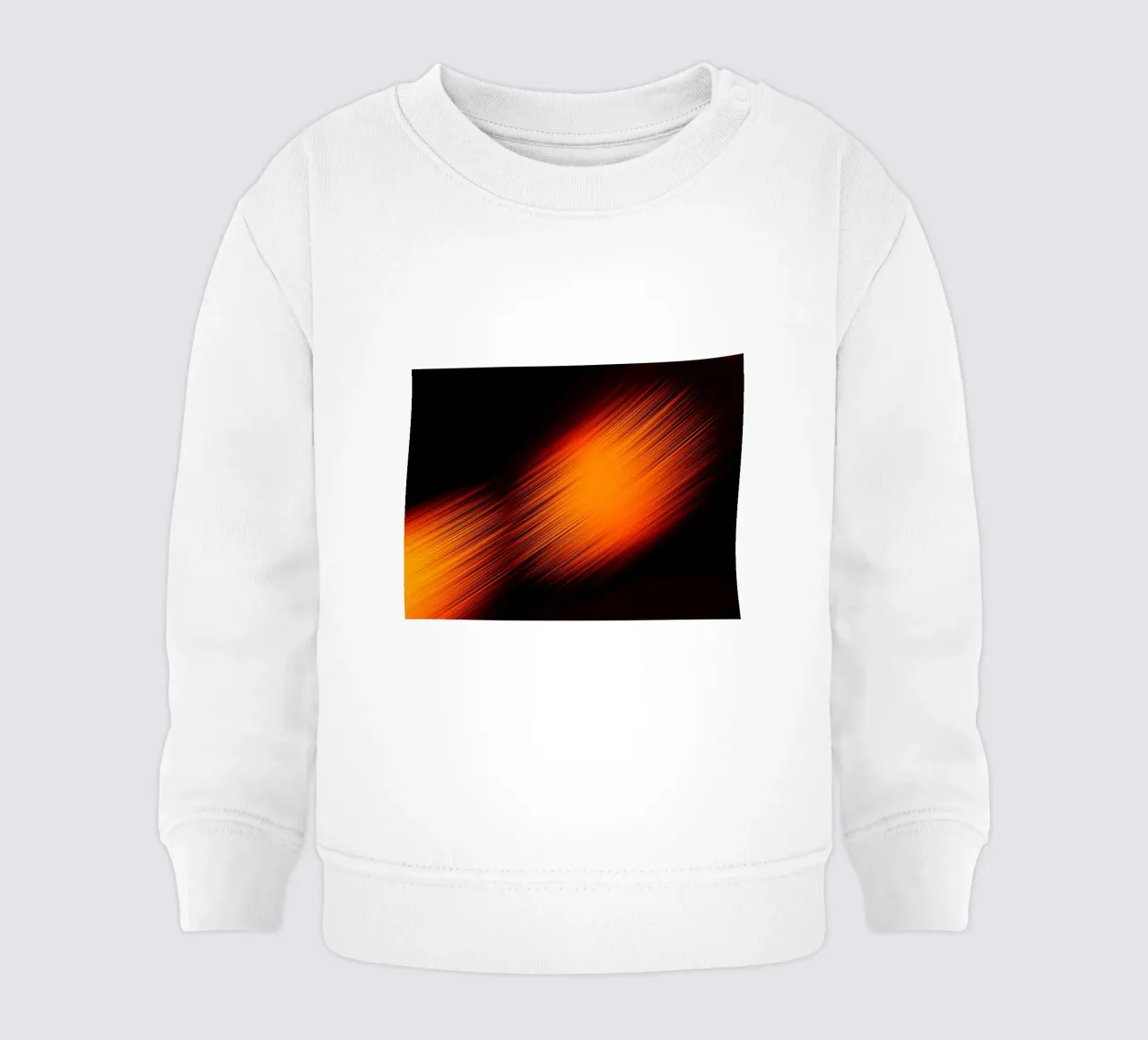 Abstrakte dynamische Linien in Orange und Rot felpa neonato da Something for you
