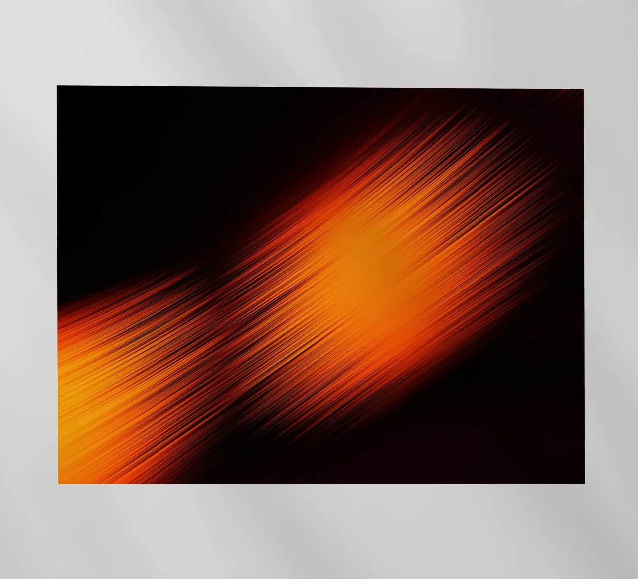 Abstrakte dynamische Linien in Orange und Rot pellicola backlit da Something for you