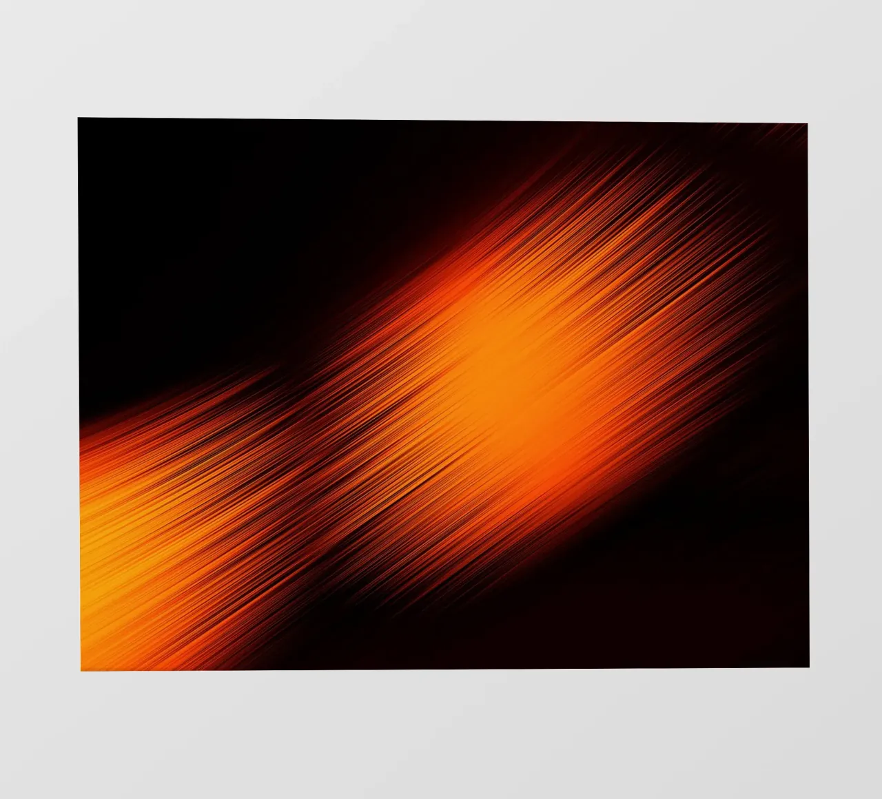 Abstrakte dynamische Linien in Orange und Rot pellicola backlit da Something for you