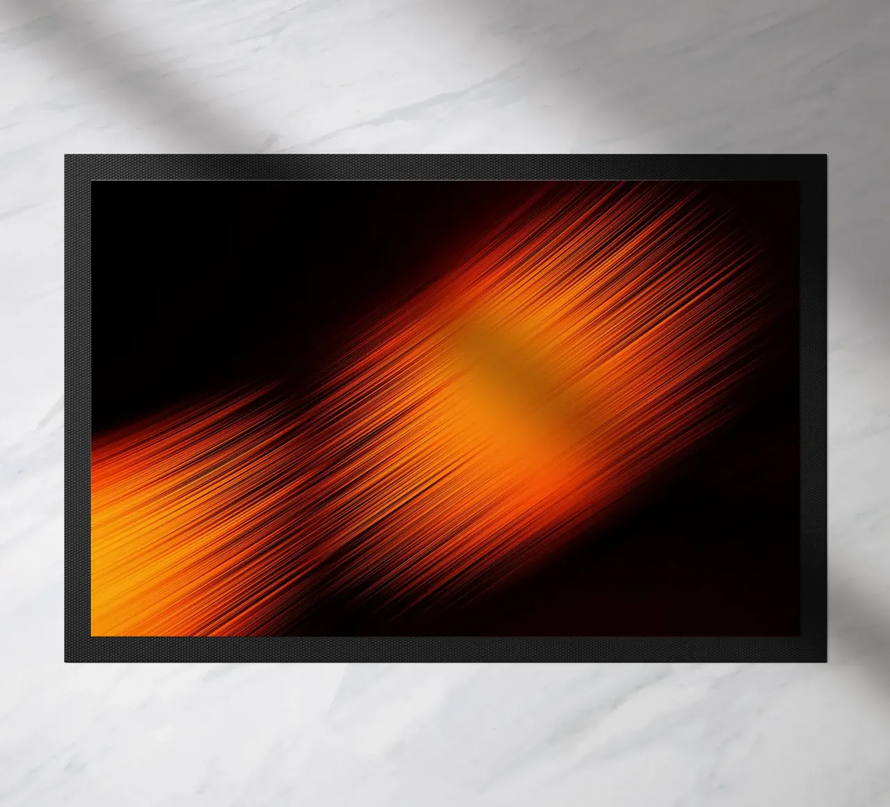 Abstrakte dynamische Linien in Orange und Rot zerbino da Something for you