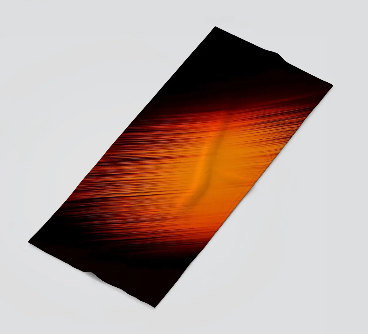 Abstrakte dynamische Linien in Orange und Rot telo mare da Something for you