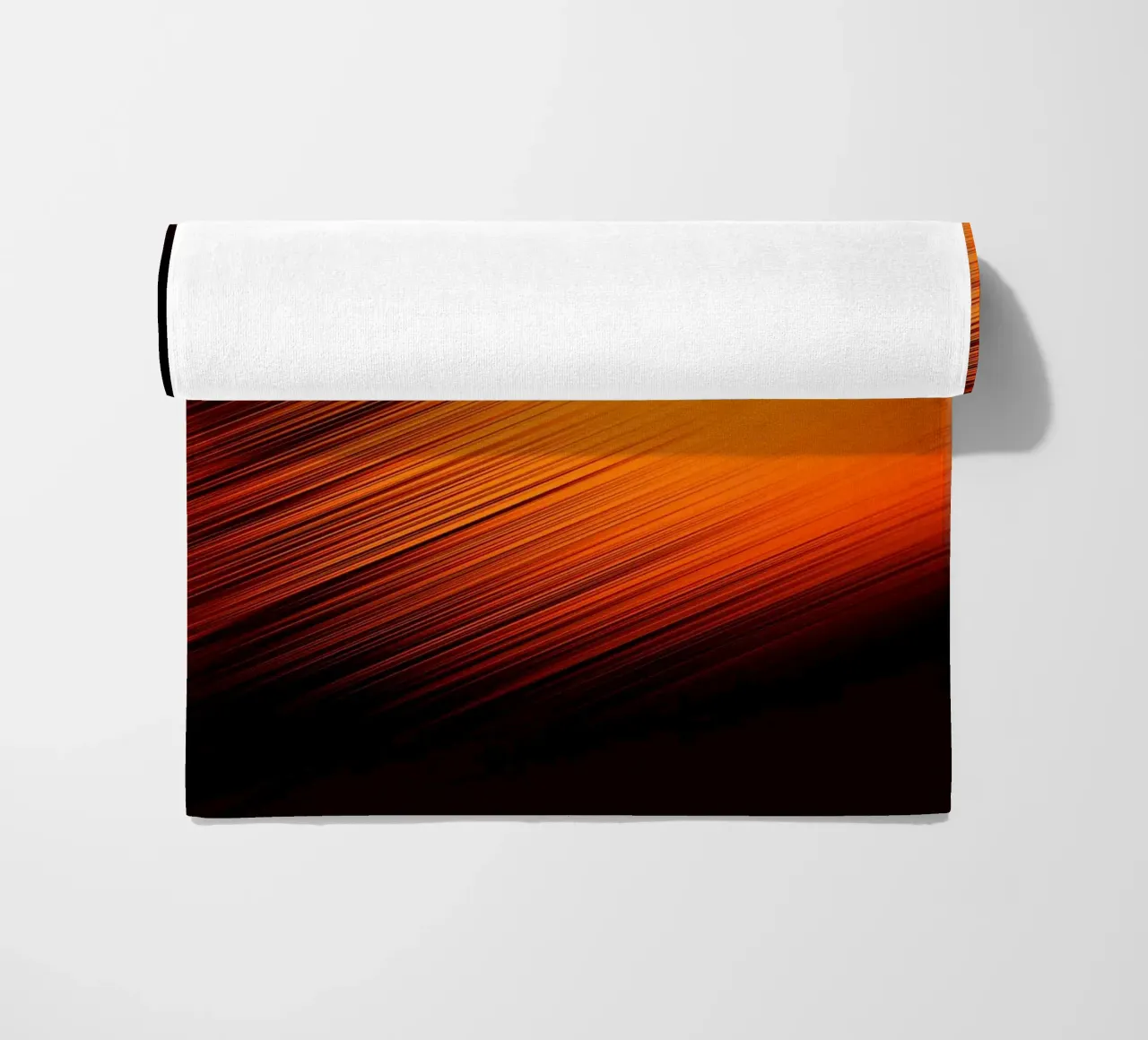 Abstrakte dynamische Linien in Orange und Rot telo mare da Something for you