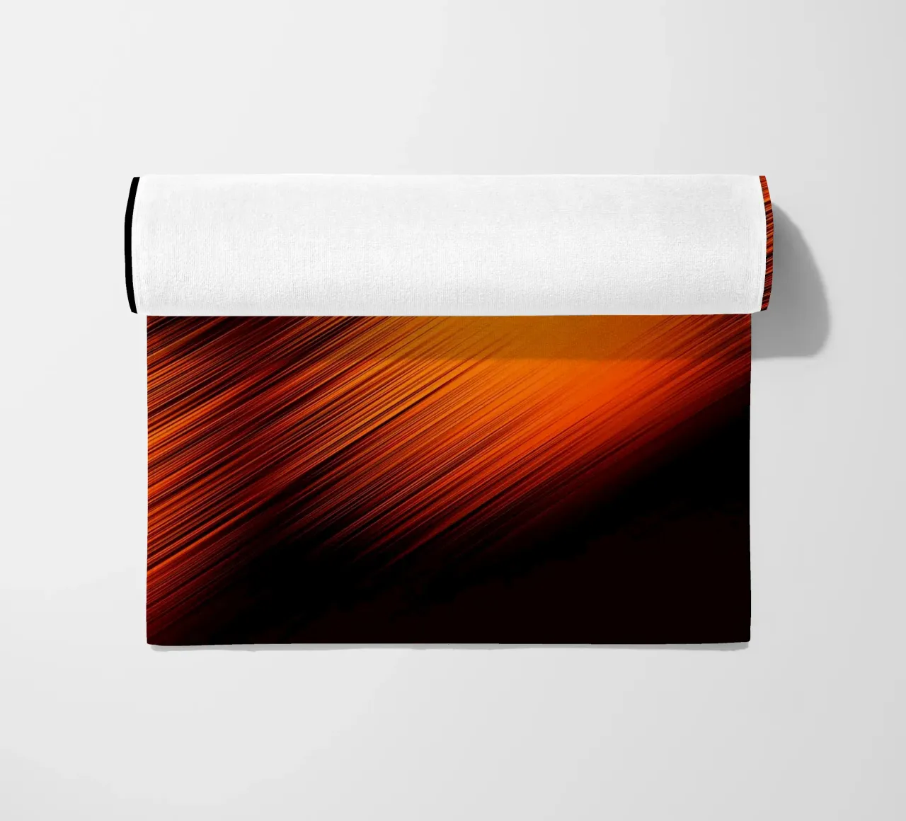 Abstrakte dynamische Linien in Orange und Rot telo mare da Something for you