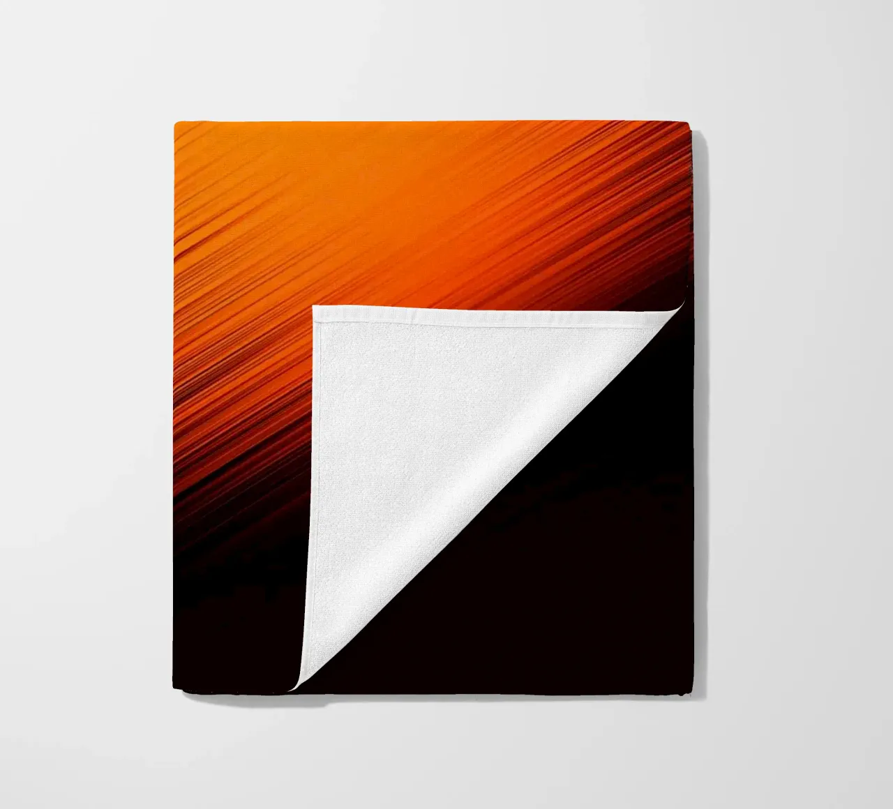 Abstrakte dynamische Linien in Orange und Rot telo mare da Something for you