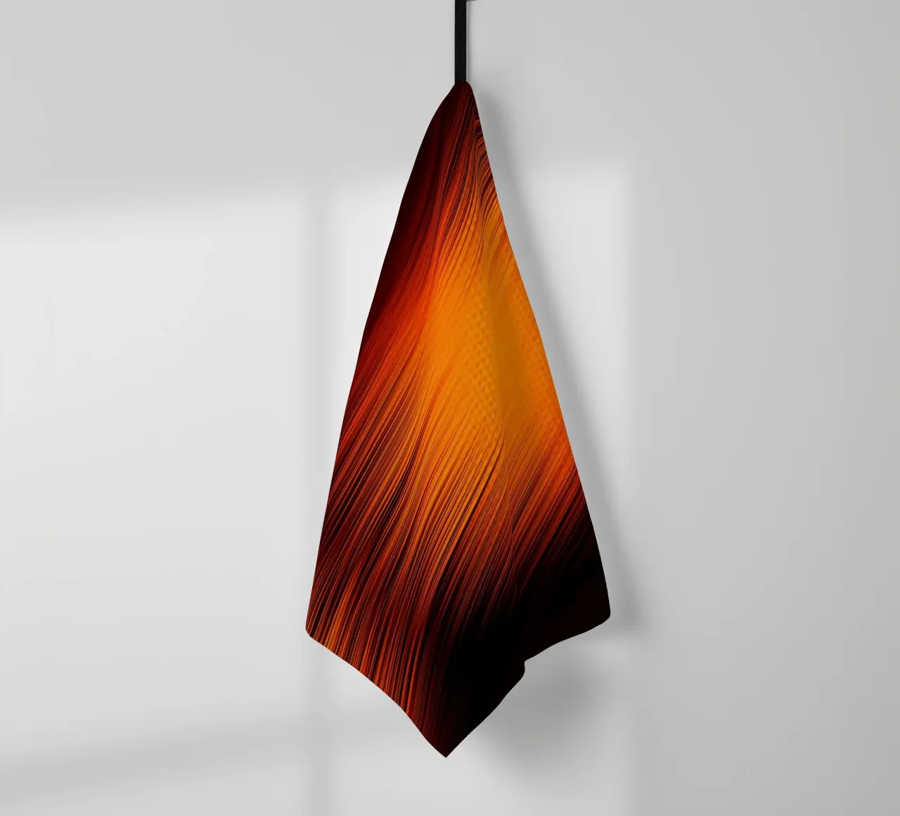 Abstrakte dynamische Linien in Orange und Rot canovaccio da cucina da Something for you